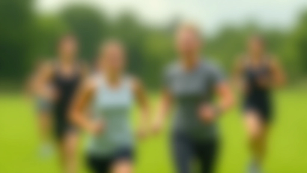 Adults aged 40-50 fully clothed in athletic wear during outdoor boot camp training